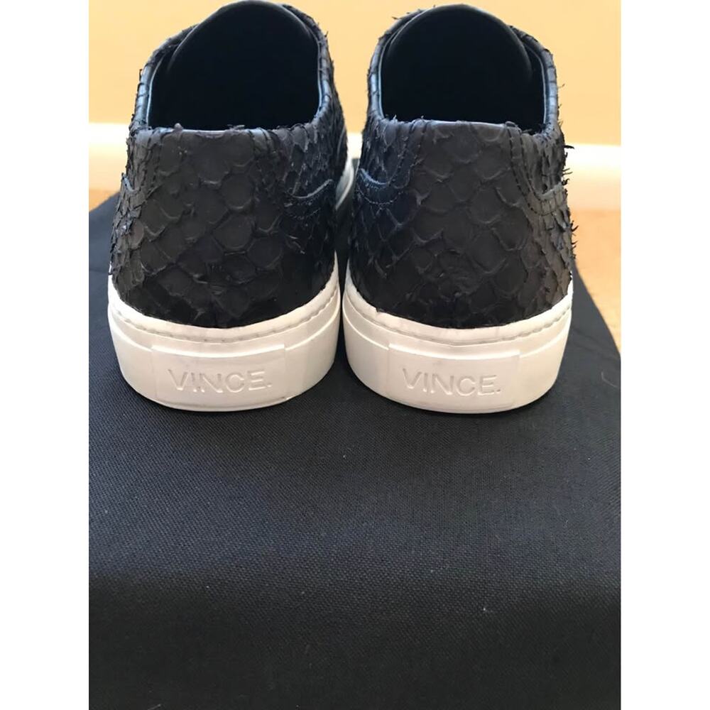 BNWT Vince Black Snake Print Slip-On Sneakers Size 8 - Picture 6 of 8